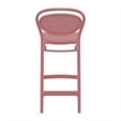 Compamia Marcel Resin Indoor Outdoor Counter Stool in Marsala finish