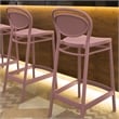 Compamia Marcel Resin Indoor Outdoor Counter Stool in Marsala finish