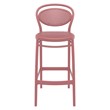 Compamia Marcel Resin Indoor Outdoor Bar Stool in Marsala finish
