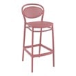Compamia Marcel Resin Indoor Outdoor Bar Stool in Marsala finish
