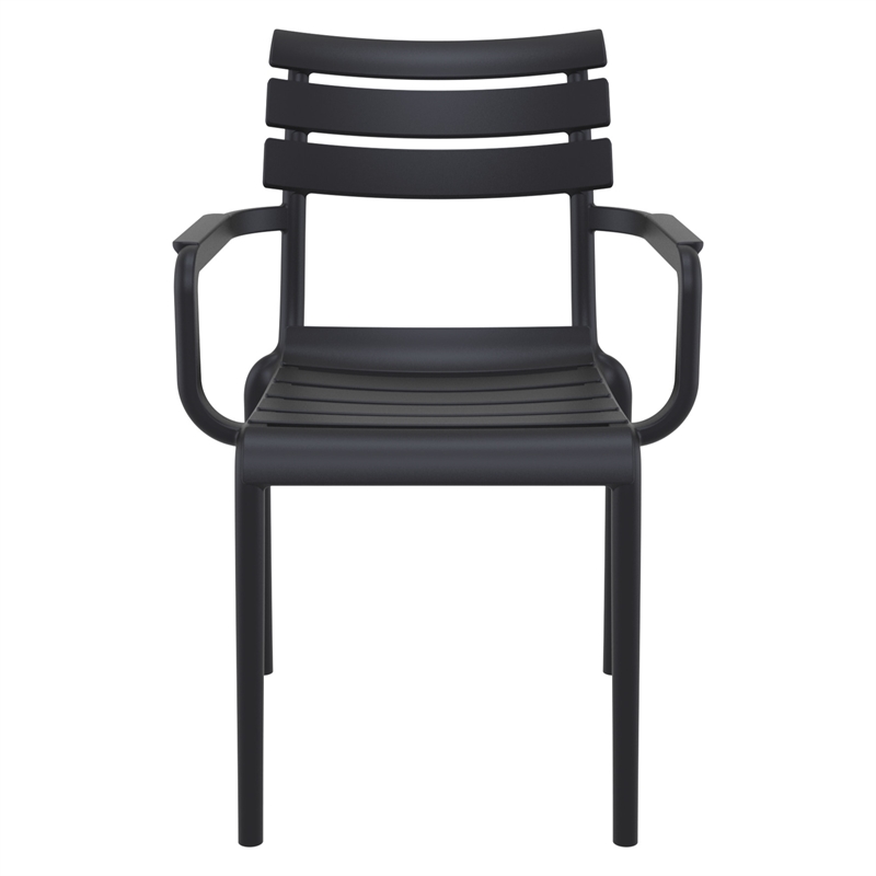 Compamia Paris Resin Outdoor Arm Chair Black