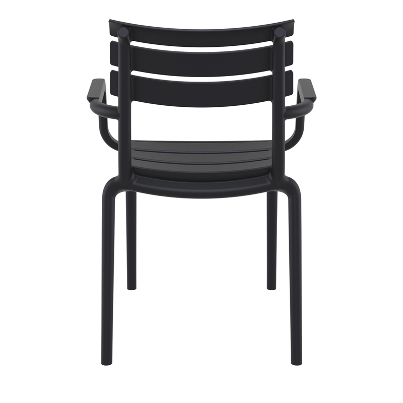 Compamia Paris Resin Outdoor Arm Chair Black