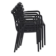 Compamia Paris Resin Outdoor Arm Chair Black