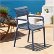 Compamia Paris Resin Outdoor Arm Chair Dark Gray