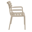 Compamia Paris Resin Outdoor Arm Chair Taupe