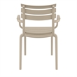 Compamia Paris Resin Outdoor Arm Chair Taupe