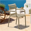 Compamia Paris Resin Outdoor Arm Chair Taupe