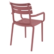 Compamia Paris Resin Outdoor Arm Chair in Marsala finish