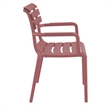 Compamia Paris Resin Outdoor Arm Chair in Marsala finish