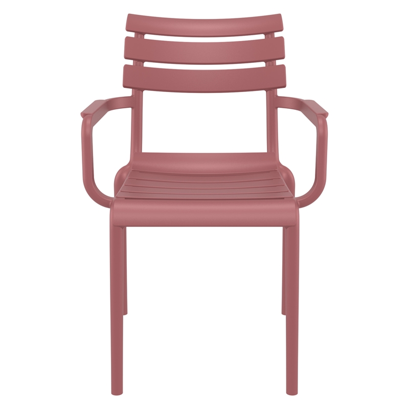 Compamia Paris Resin Outdoor Arm Chair in Marsala finish