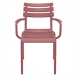 Compamia Paris Resin Outdoor Arm Chair in Marsala finish