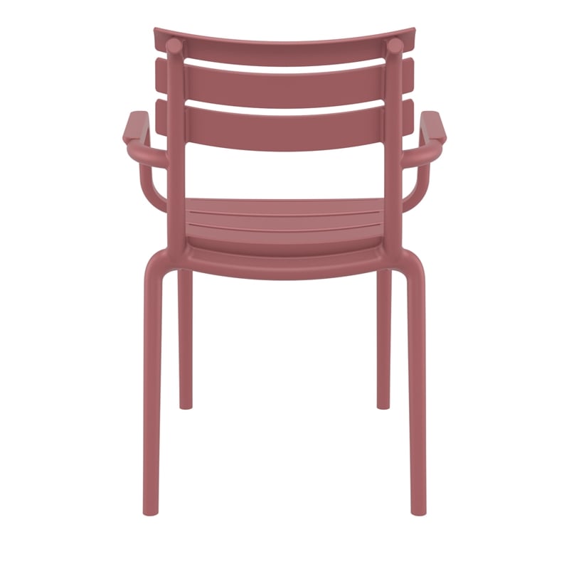 Compamia Paris Resin Outdoor Arm Chair in Marsala finish