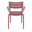 Compamia Paris Resin Outdoor Arm Chair in Marsala finish
