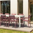 Compamia Paris Resin Outdoor Arm Chair in Marsala finish