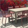Compamia Paris Resin Outdoor Arm Chair in Marsala finish