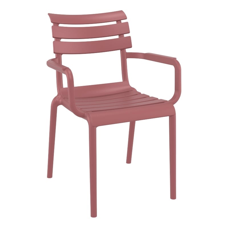 Compamia Paris Resin Outdoor Arm Chair in Marsala finish