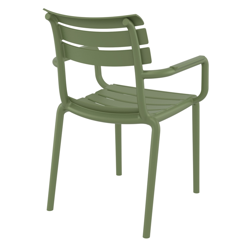 Compamia Paris Resin Outdoor Arm Chair Olive Green