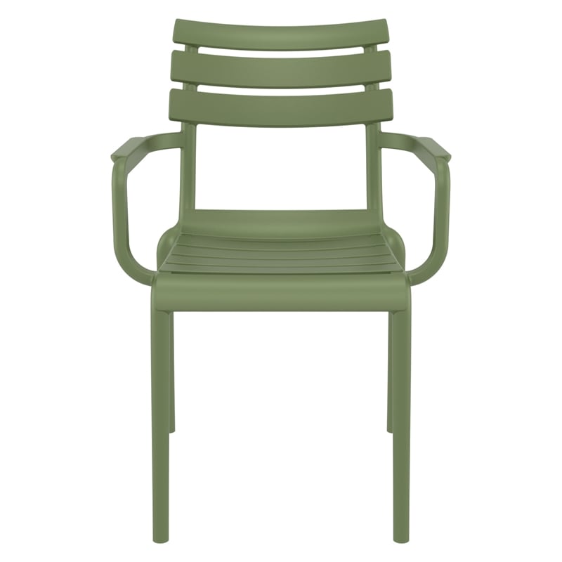 Compamia Paris Resin Outdoor Arm Chair Olive Green