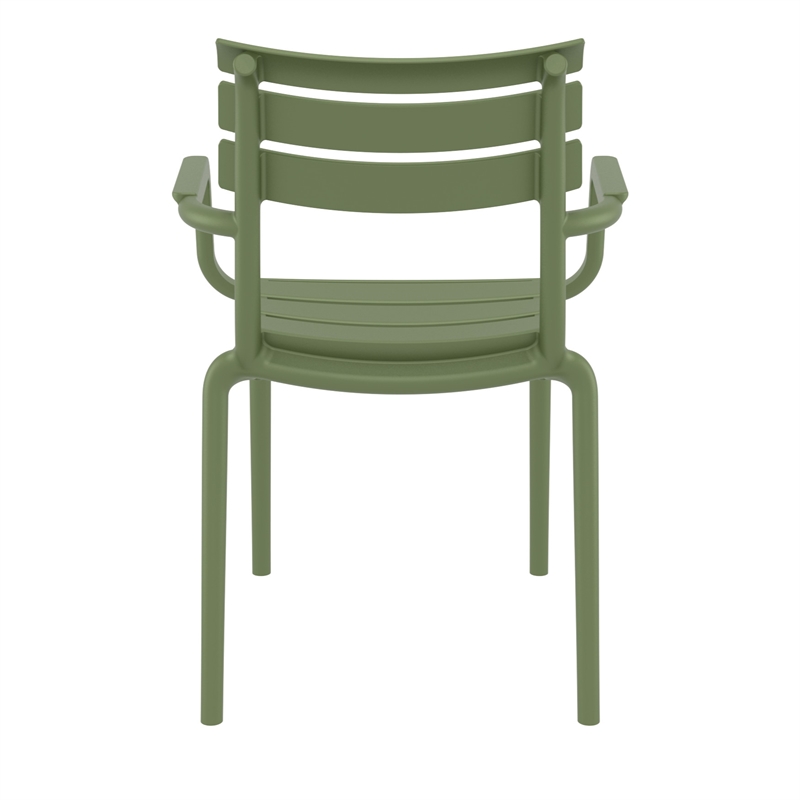 Compamia Paris Resin Outdoor Arm Chair Olive Green