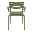 Compamia Paris Resin Outdoor Arm Chair Olive Green