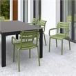 Compamia Paris Resin Outdoor Arm Chair Olive Green