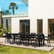 Compamia Paris Extendable Dining Set 11 Piece Black-Black