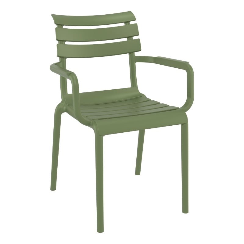 Compamia Paris Extendable Dining Set 11 Piece Black-OliveGreen