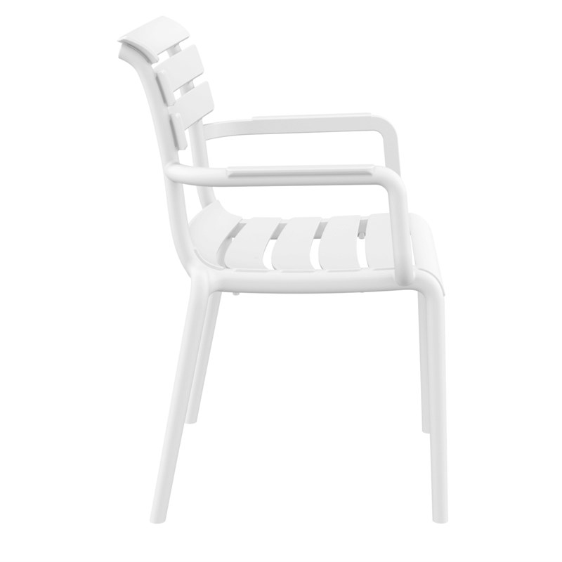 Compamia Paris Resin Outdoor Arm Chair in White finish