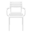 Compamia Paris Resin Outdoor Arm Chair in White finish
