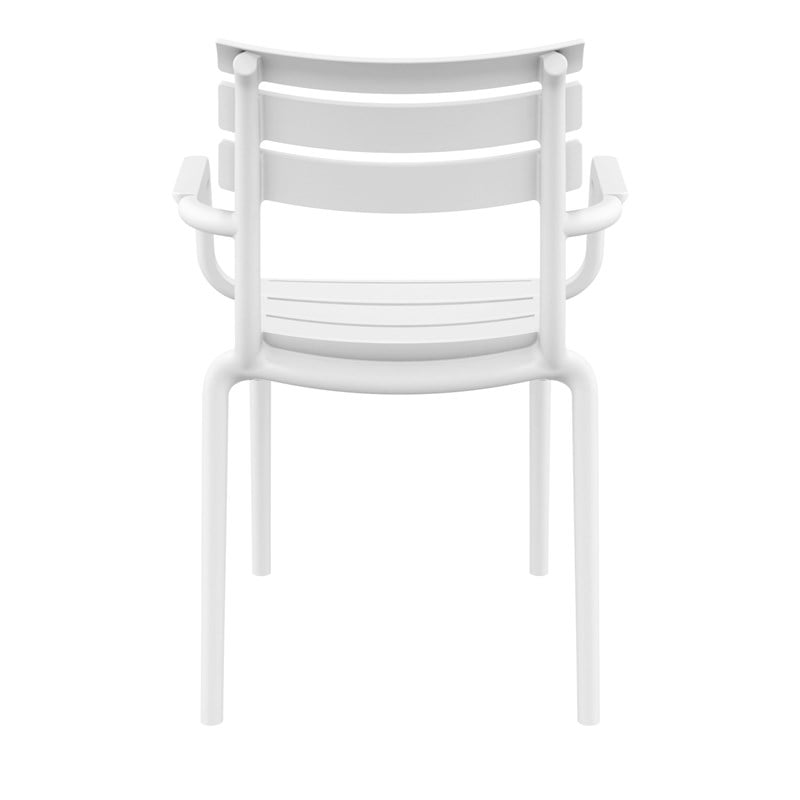 Compamia Paris Resin Outdoor Arm Chair in White finish