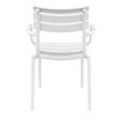 Compamia Paris Resin Outdoor Arm Chair in White finish