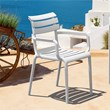 Compamia Paris Resin Outdoor Arm Chair in White finish