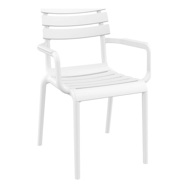 Compamia Paris Resin Outdoor Arm Chair in White finish