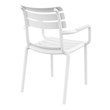 Compamia Paris Resin Outdoor Arm Chair in White finish