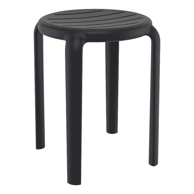Compamia Tom Resin Dining Stool in Black finish