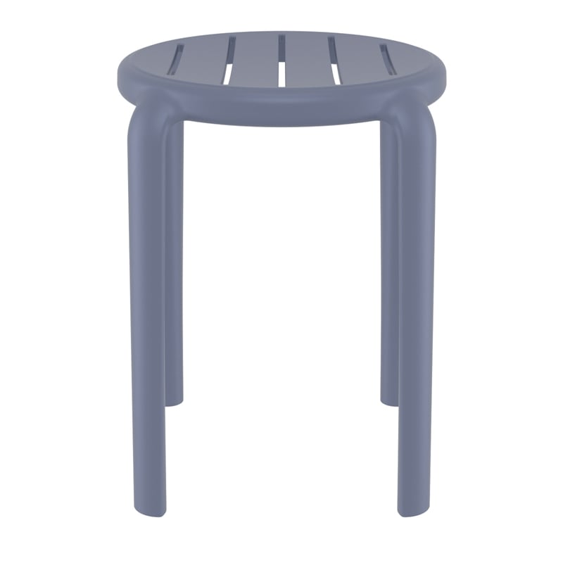 Compamia Tom Resin Dining Stool in Dark Gray finish