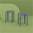 Compamia Tom Resin Dining Stool in Dark Gray finish