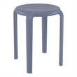 Compamia Tom Resin Dining Stool in Dark Gray finish
