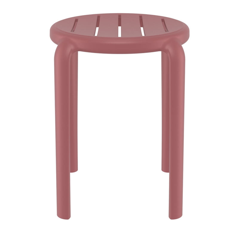 Compami Tom Resin Dining Stool in Marsala finish