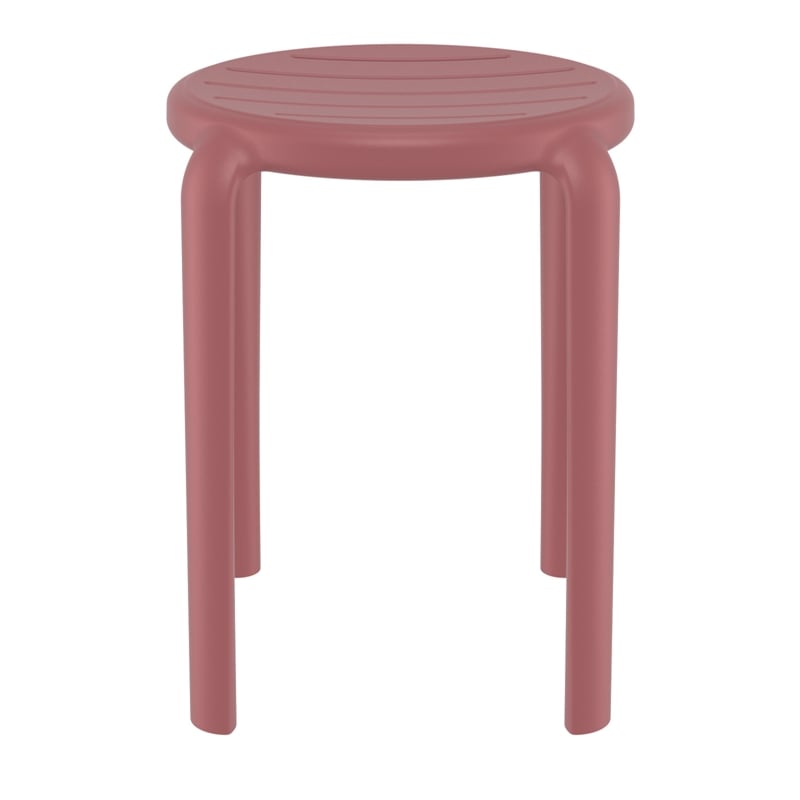 Compami Tom Resin Dining Stool in Marsala finish