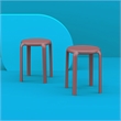 Compami Tom Resin Dining Stool in Marsala finish