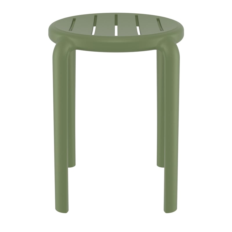 Compamia Tom Resin Dining Stool in Olive Green finish