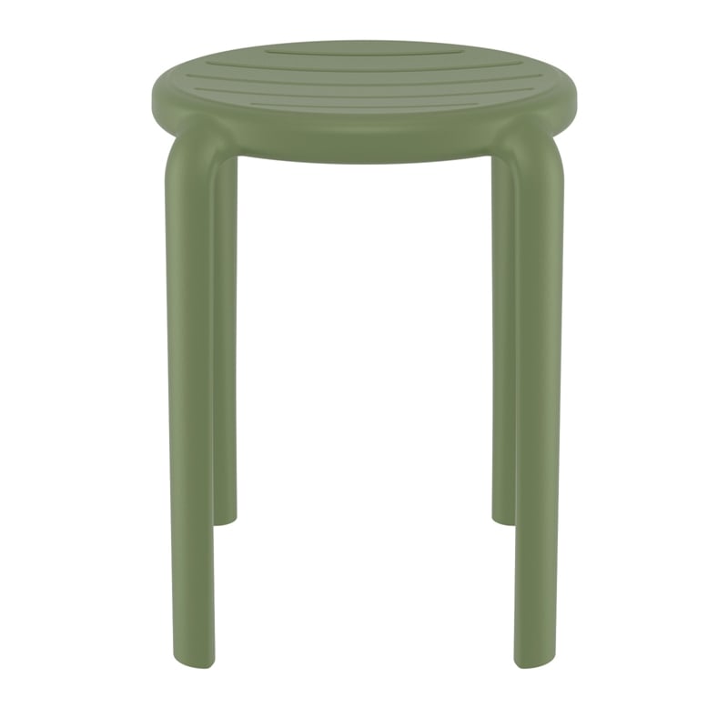Compamia Tom Resin Dining Stool in Olive Green finish