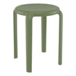 Compamia Tom Resin Dining Stool in Olive Green finish