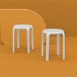 Compamia Tom Resin Dining Stool in White finish