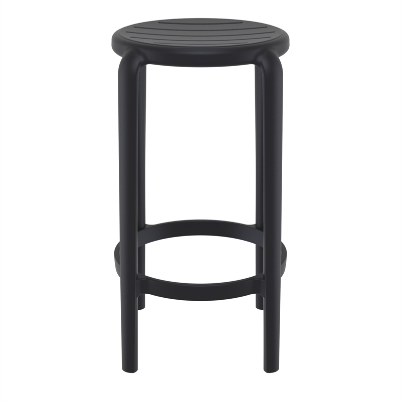 Compamia Tom Resin Counter Stool in Black finish