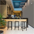 Compamia Tom Resin Counter Stool in Black finish