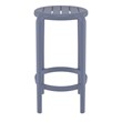 Compamia Tom Resin Counter Stool in Dark Gray finish
