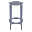 Compamia Tom Resin Counter Stool in Dark Gray finish