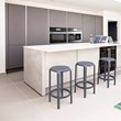 Compamia Tom Resin Counter Stool in Dark Gray finish